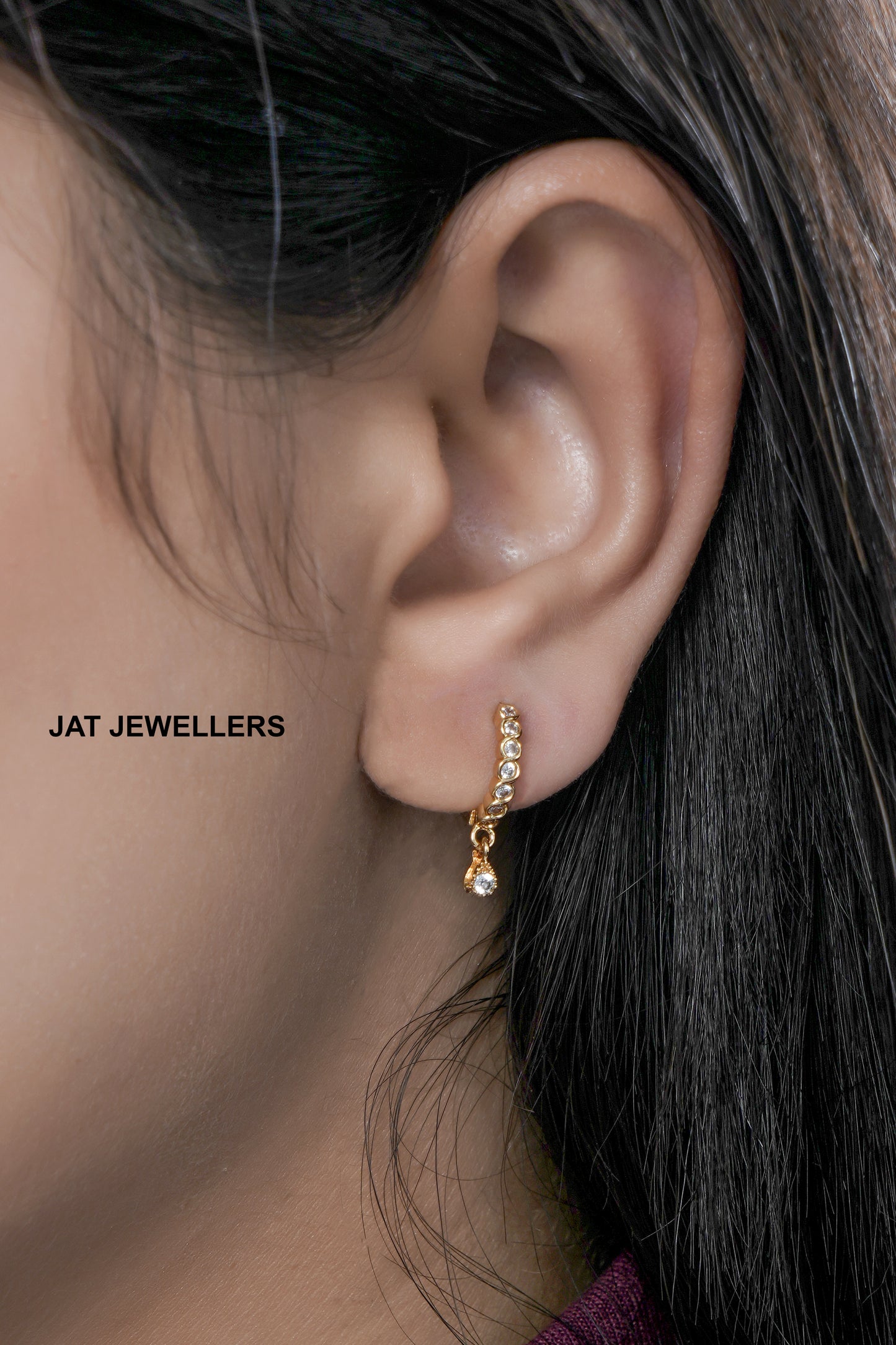 Beautiful Gold plated Ad Nose Ring bali combo for woman And Girls Combo Pack of 2