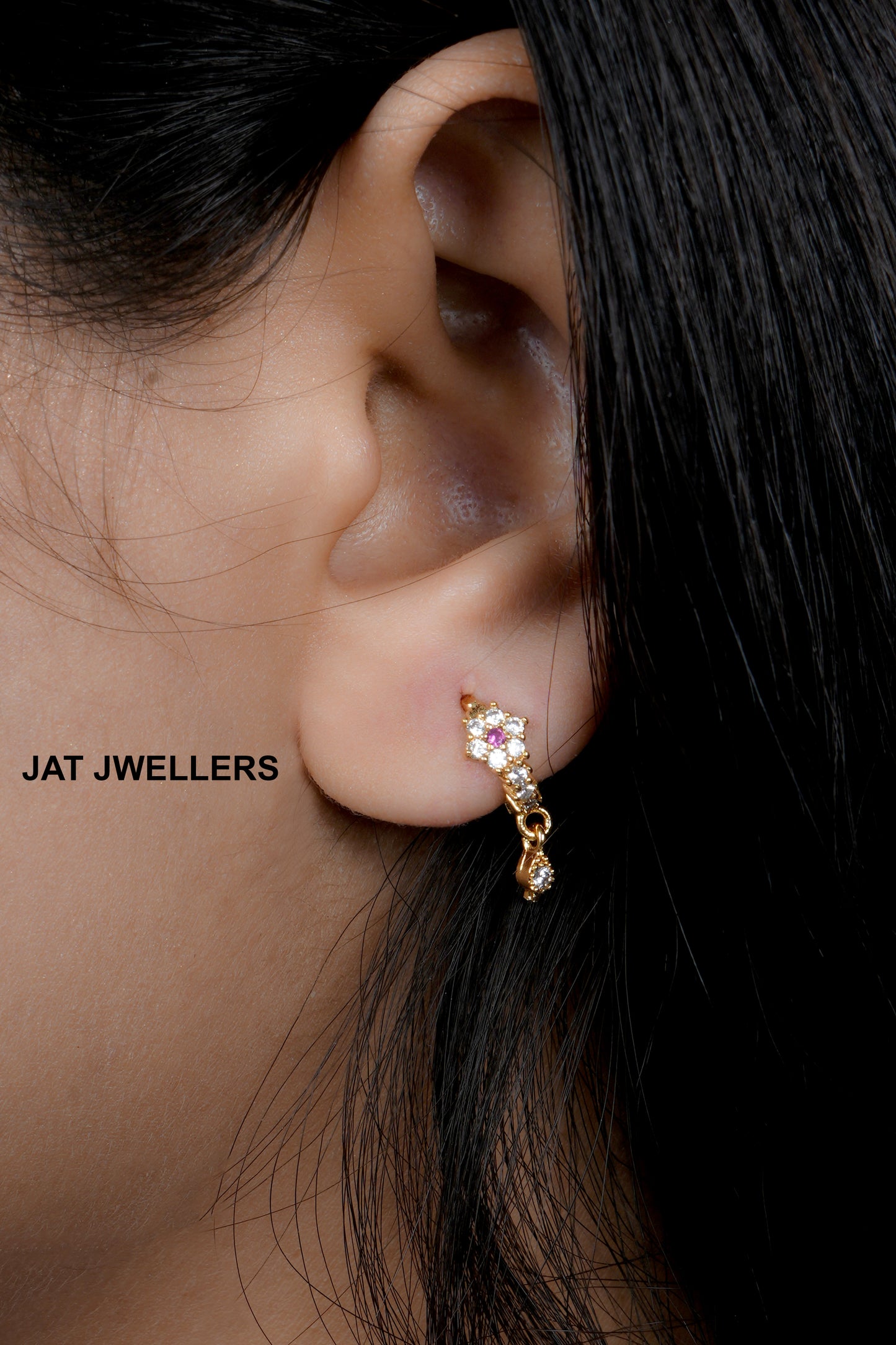 Beautiful Gold plated Ad Nose Ring bali combo for woman And Girls Combo Pack of 2