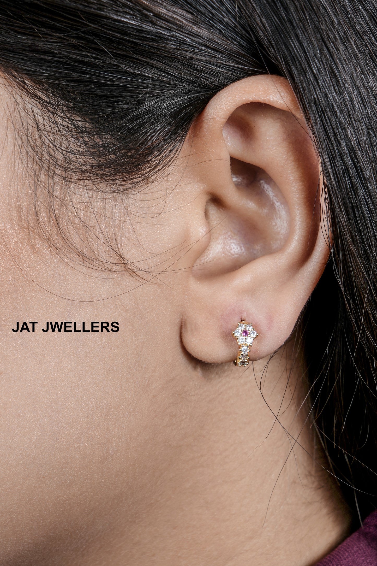 Beautiful Gold plated Ad Nose Ring bali combo for woman And Girls Combo Pack of 2