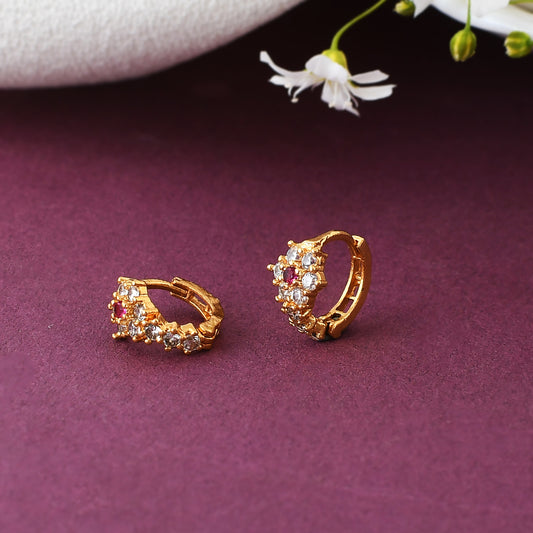 Beautiful Gold plated Ad Nose Ring bali combo for woman And Girls Combo Pack of 2