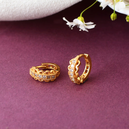 Beautiful Gold plated Ad Nose Ring bali combo for woman And Girls Combo Pack of 2