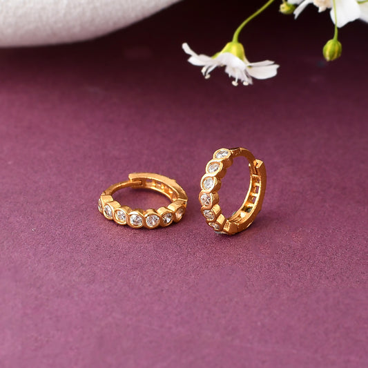 Beautiful Gold plated Ad Nose Ring bali combo for woman And Girls Combo Pack of 2