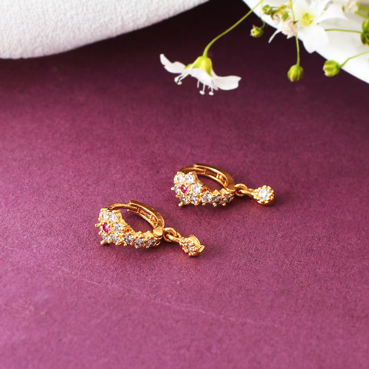 Beautiful Gold plated Ad Nose Ring bali combo for woman And Girls Combo Pack of 2